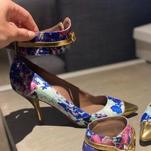 Colourful Designer Italian heels - Size 37 or 5.5-6